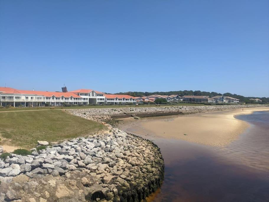 Appartement 200m de l'océan avec piscine extérieure Mimizan Exterior foto